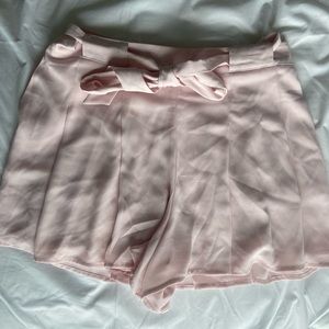Baby Pink Tie Dress Shorts